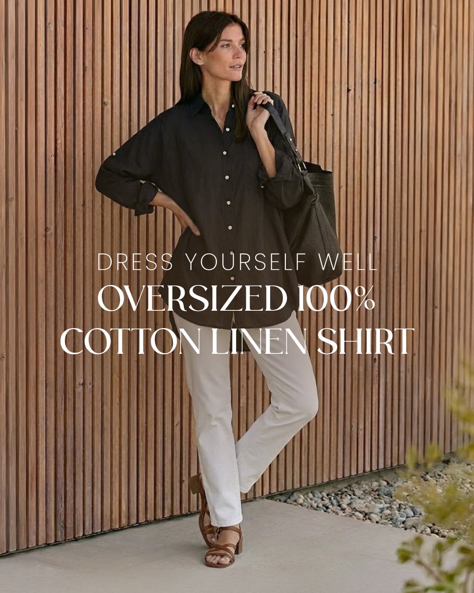 The Signature Relaxed Button-Up Shirt in a plain solid colour